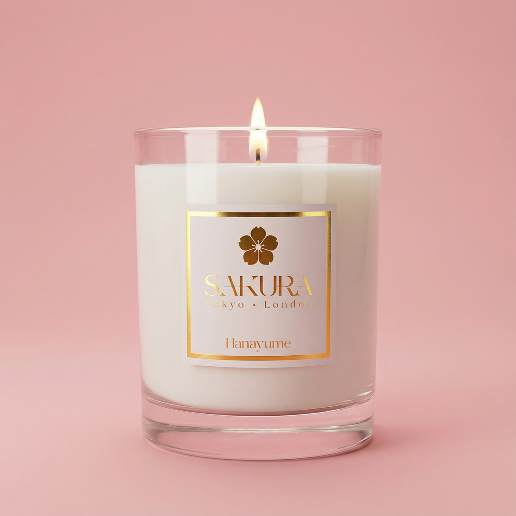 Hanayume Luxury Candle with Neroli, Lavender, Geranium & Clary Sage – 150g