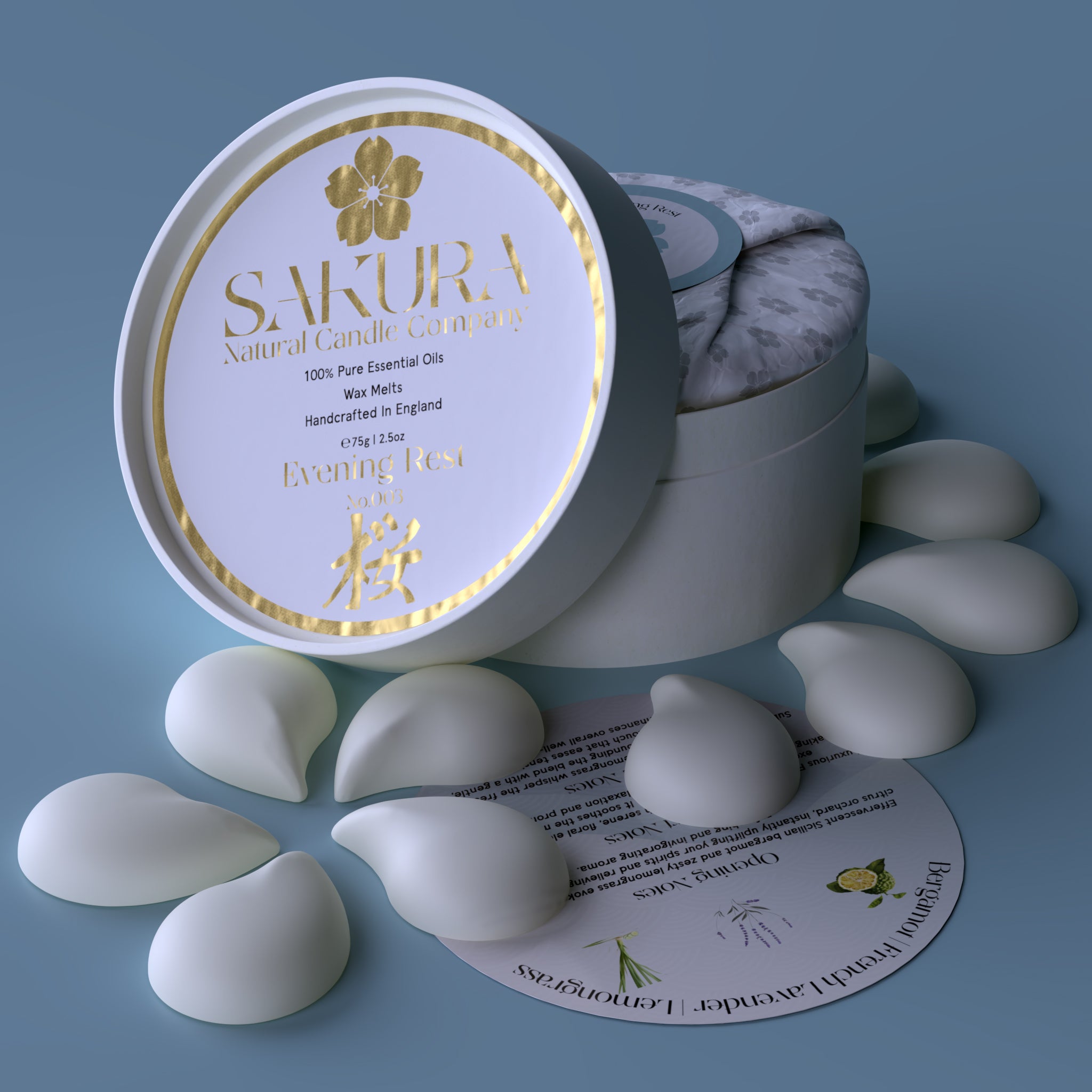 Evening Rest | Wax Melts with Lavender, Bergamot & Lemongrass – 10 Petal Pack
